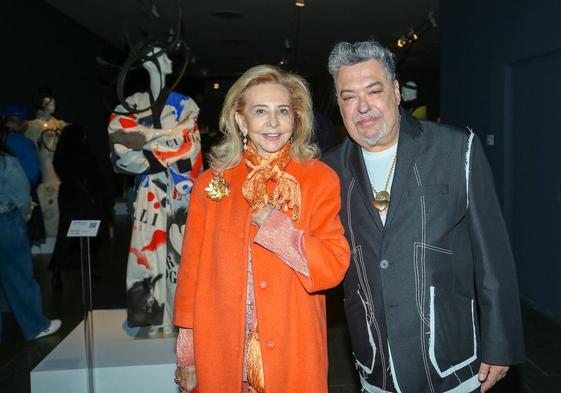 Mayrén Beneyto y Manu Fernández, en la inauguración de la exposición