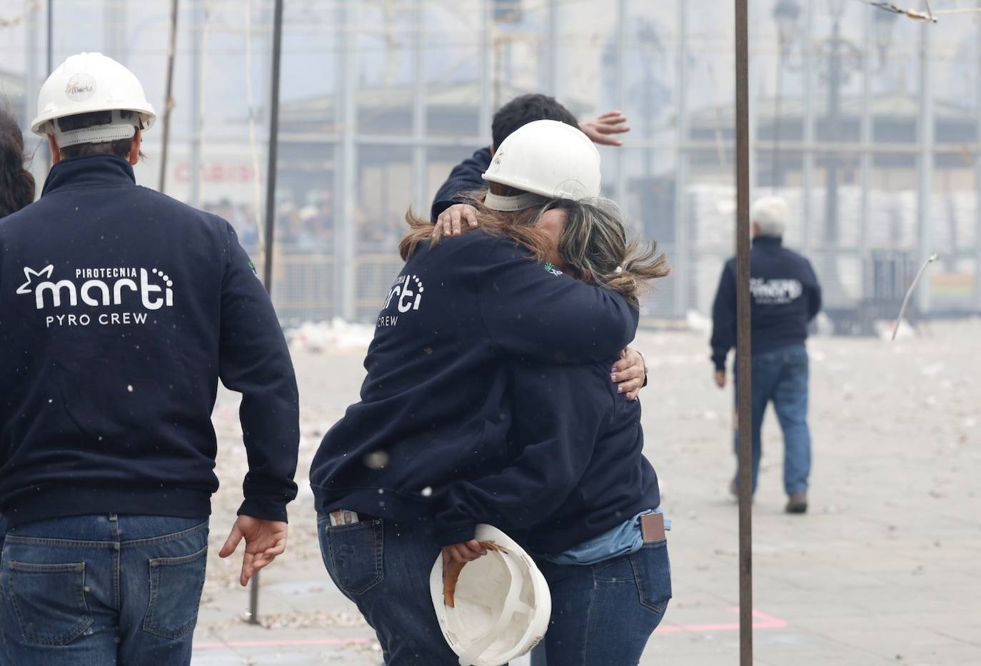 Fotos de la mascletà del 8-M disparada por Reyes Martí en Valencia en Fallas