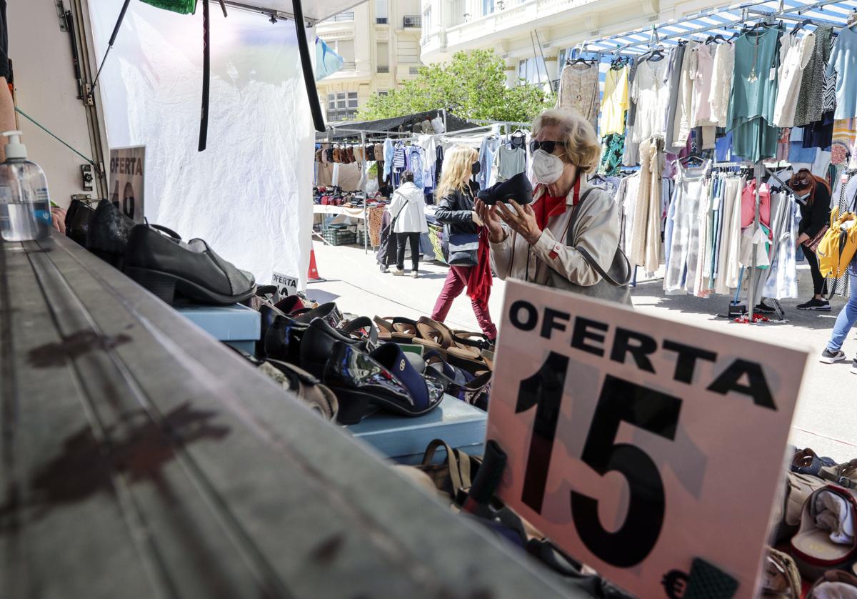Mercadillo en Valencia.