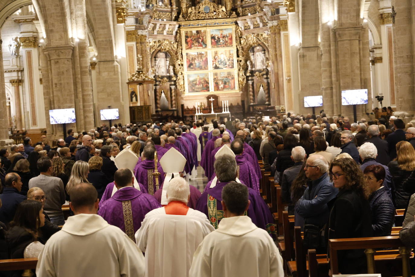 Misa en la Catedral de Valencia.