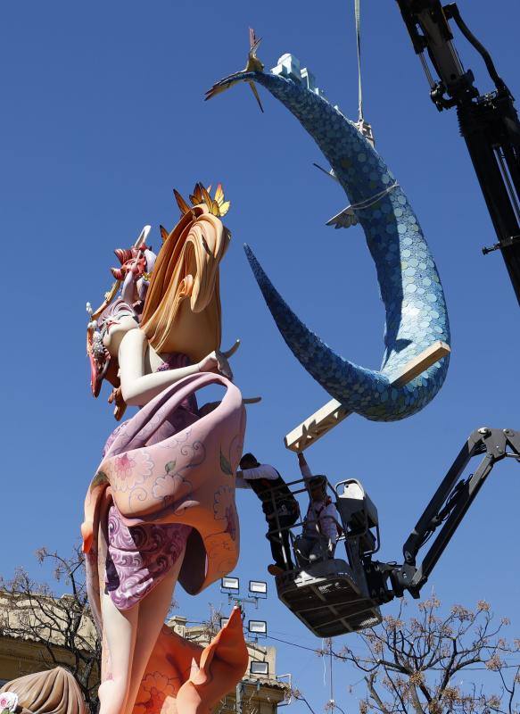 Así se plantan las Fallas de Valencia en 2024