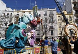 Así se plantan las Fallas de Valencia en 2024