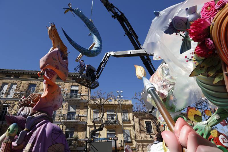 Así se plantan las Fallas de Valencia en 2024