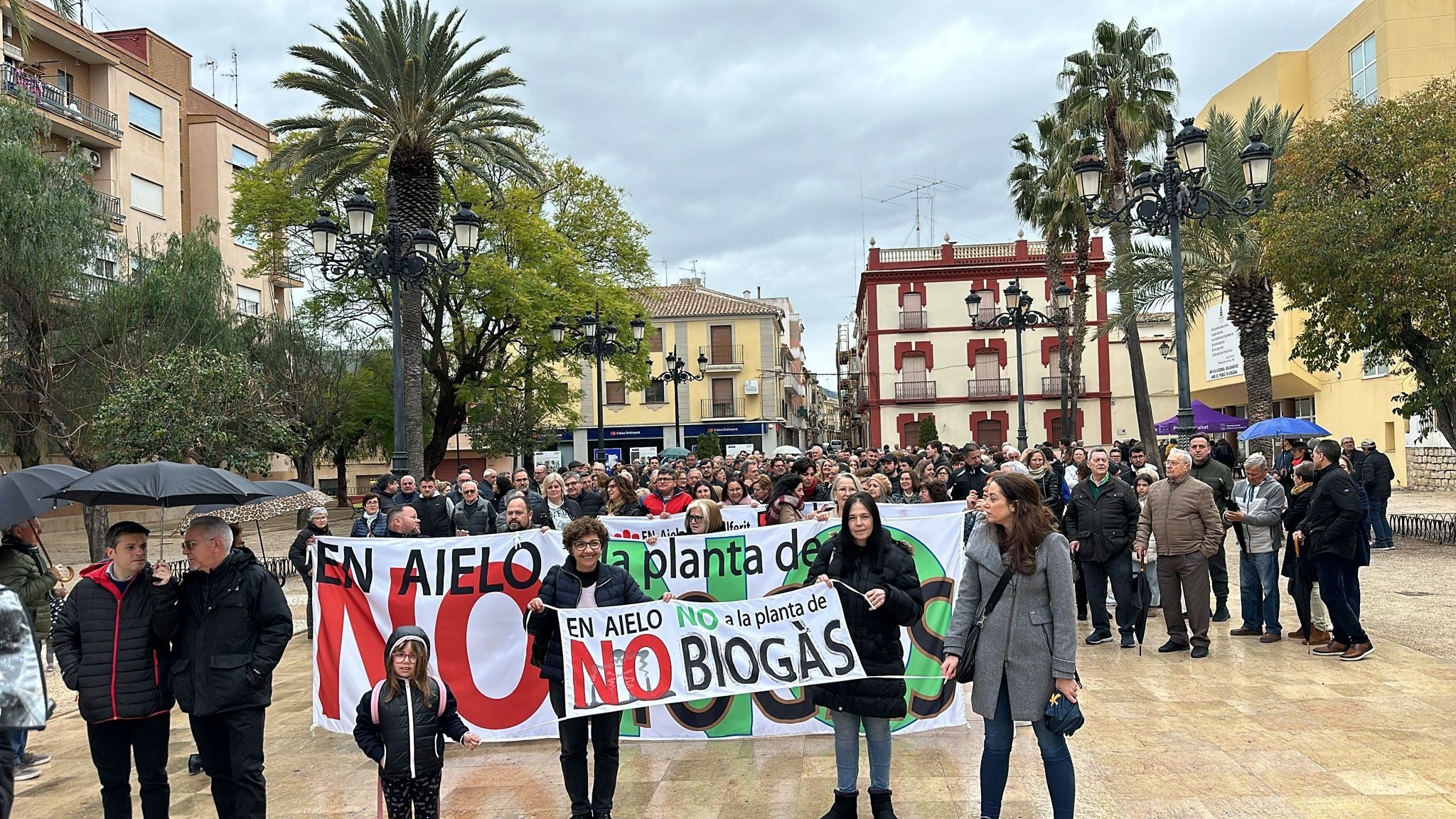 Manifestación el pasado sábado en Aielo de Malferit.