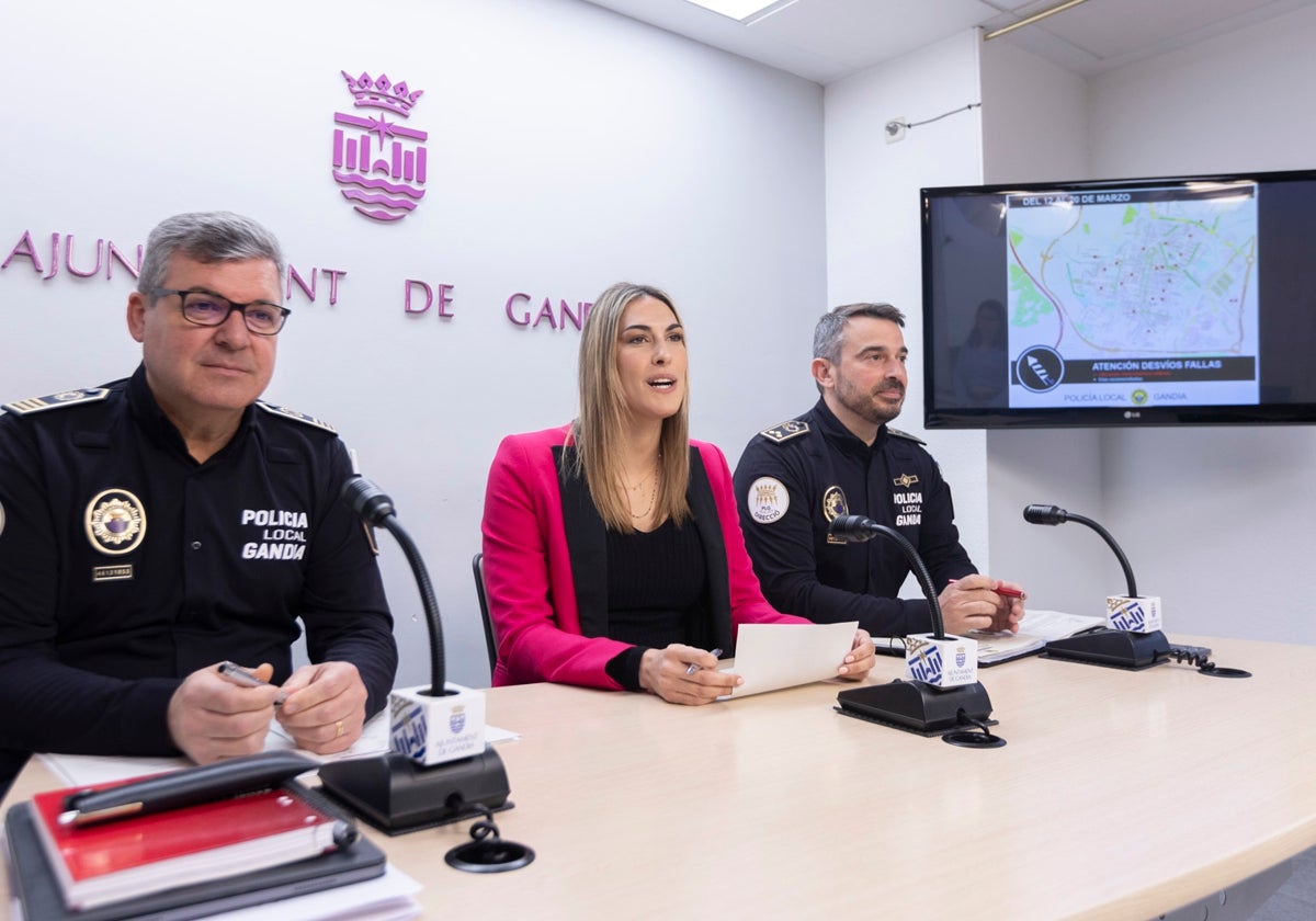 Presentación del dispositivo de seguridad de Fallas en Gandia.