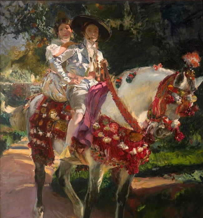 'Retratos de Elena y María con trajes valencianos antiguos', obra de Sorolla.