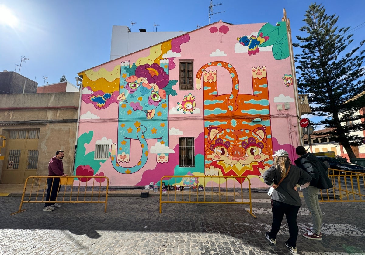 Mural junto al Mercado.