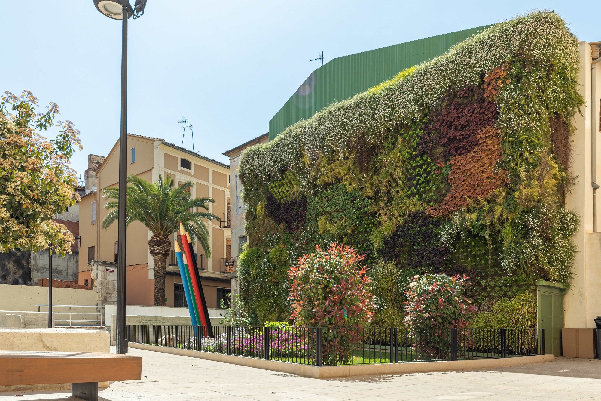 Jardín vertical en Ontinyent.