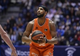 Brandon Davies, durante el partido contra el Obradoiro.