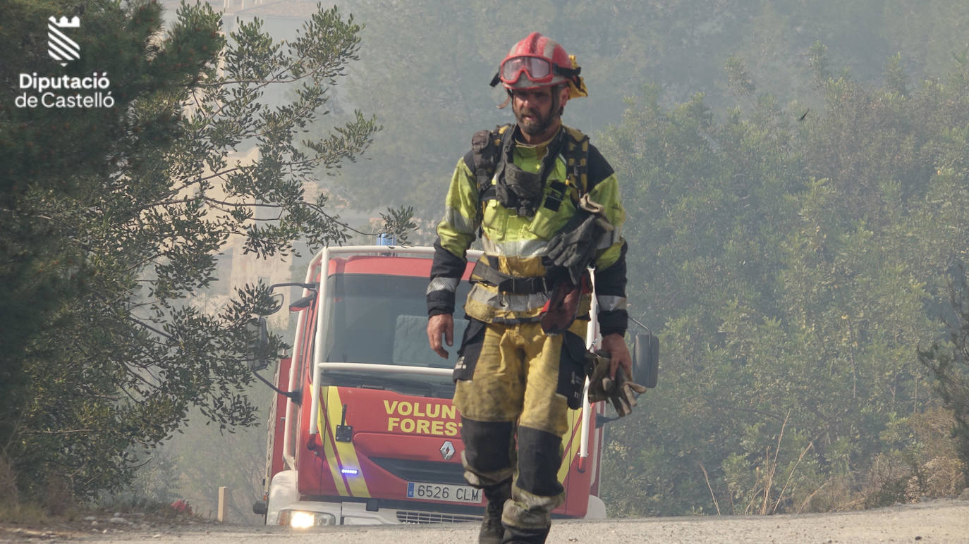 Imágenes del incendio en Fanzara