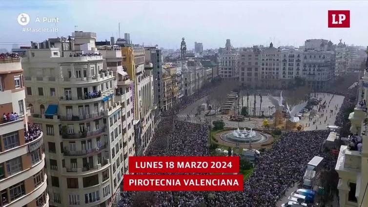 Mascletà lunes 18 marzo 2024: Pirotecnia Valenciana