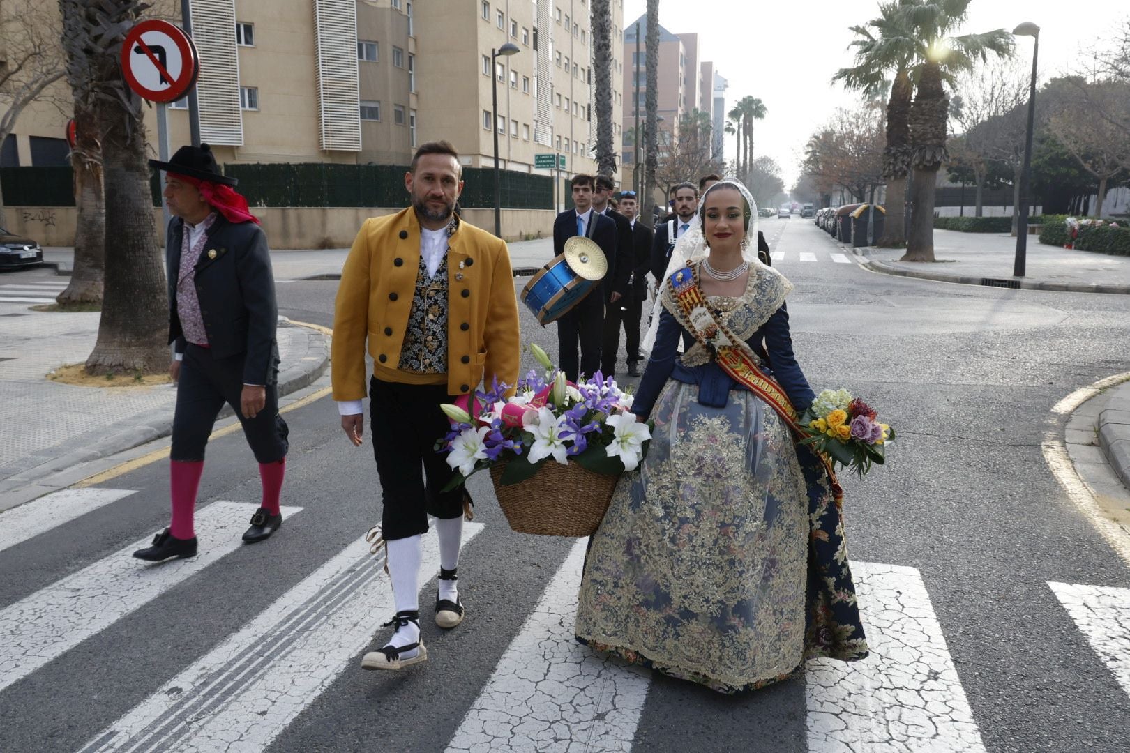 Ofrenda a las víctimas del incendio de Campanar