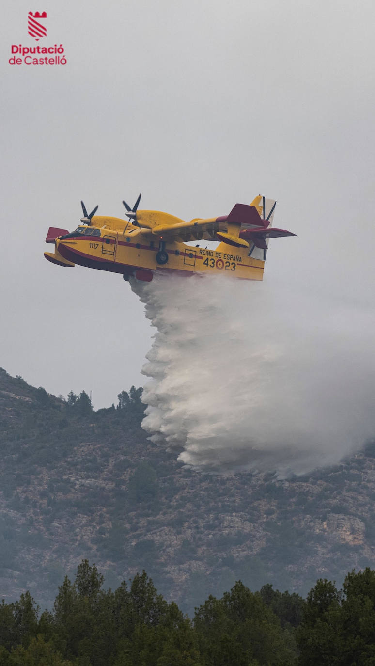 Imágenes del incendio en Fanzara