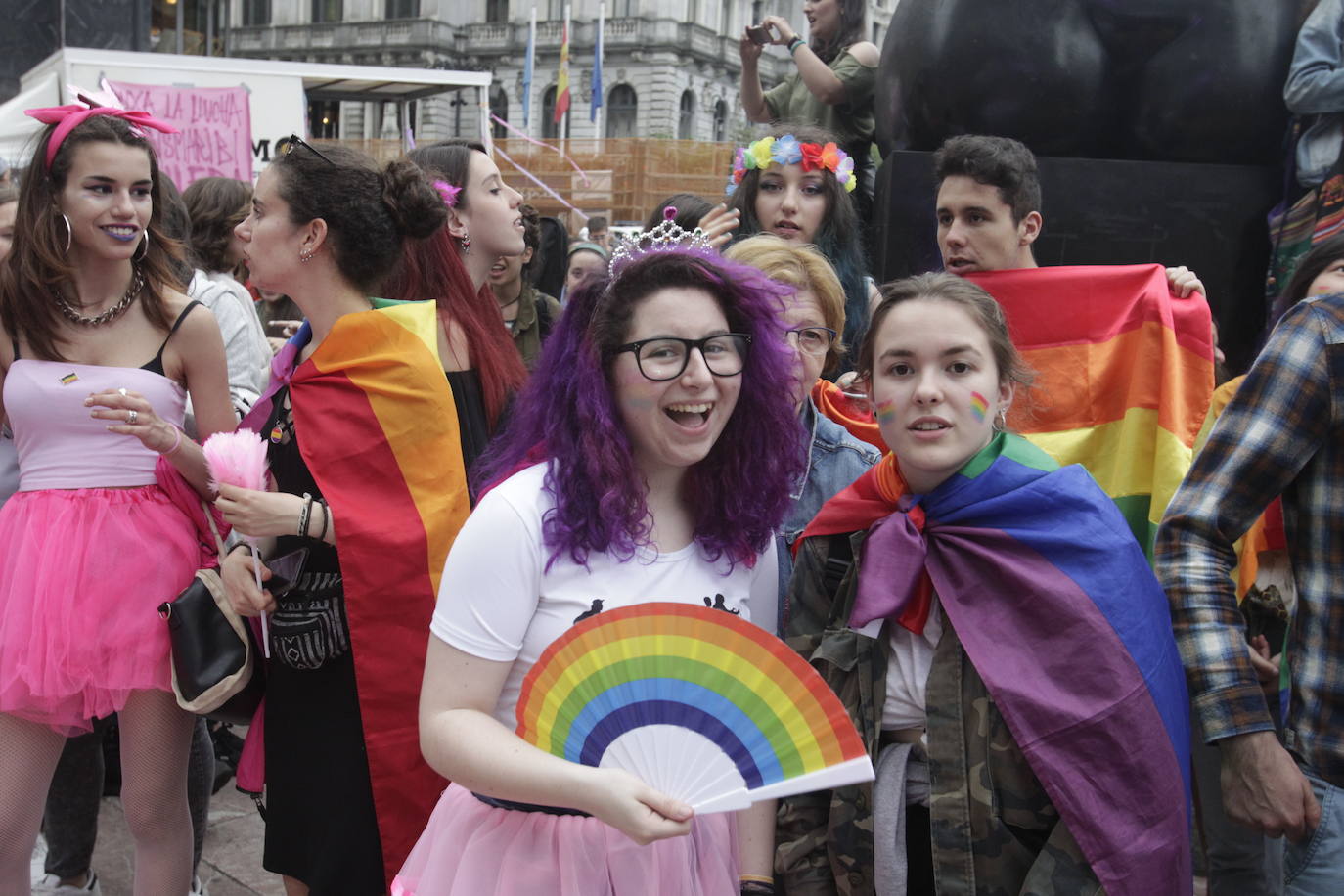 Celebración del día del Orgullo LGTB en Oviedo.