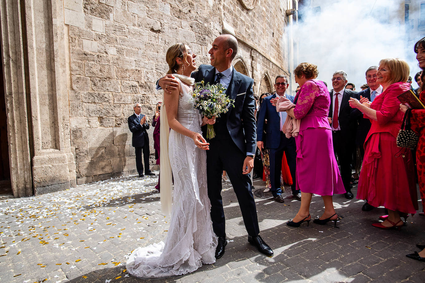 La familia Bárcenas, de boda en Valencia