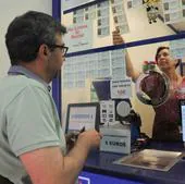 Una administración de lotería, en una imagen de archivo.