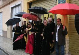 Lluvias en Valencia durante la Semana Santa Marinera en una imagen de archivo.