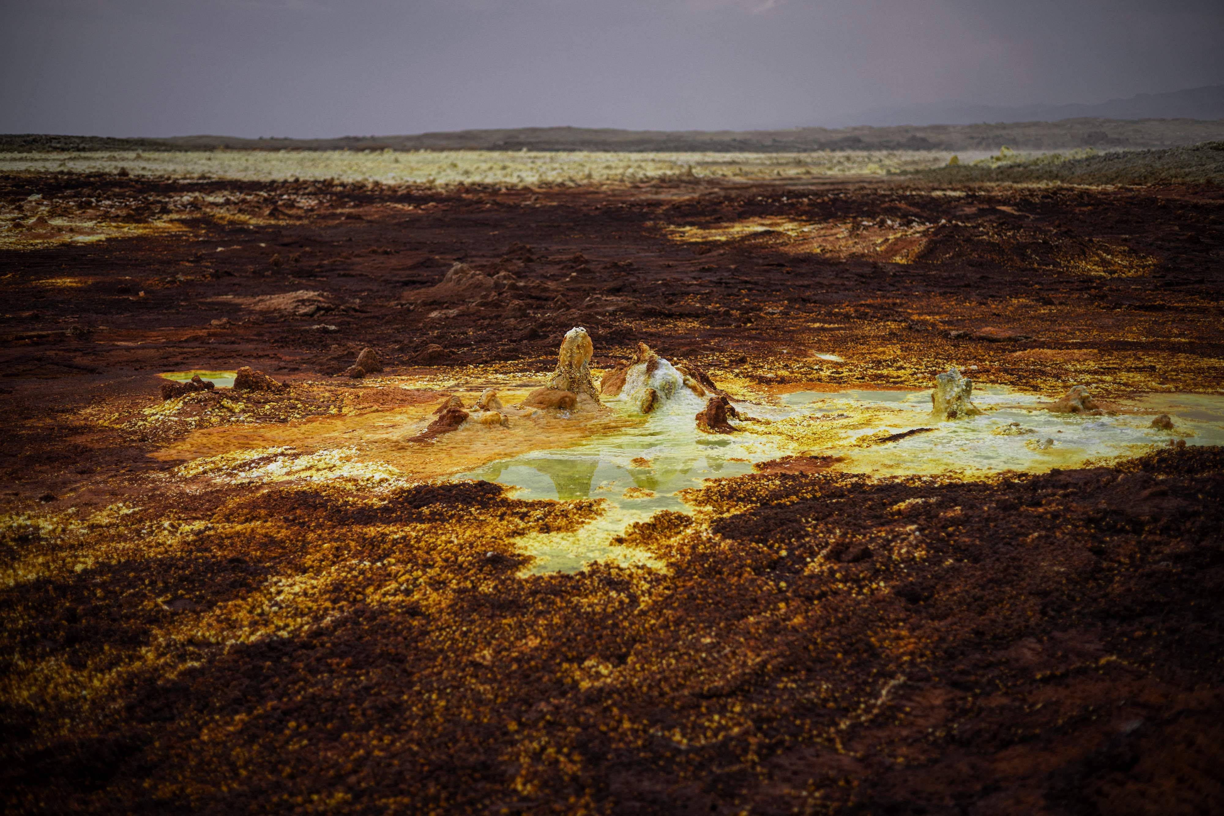 Bienvenido a Dallol, el lugar más letal del mundo: un volcán de ácido y temperaturas a 50 grados