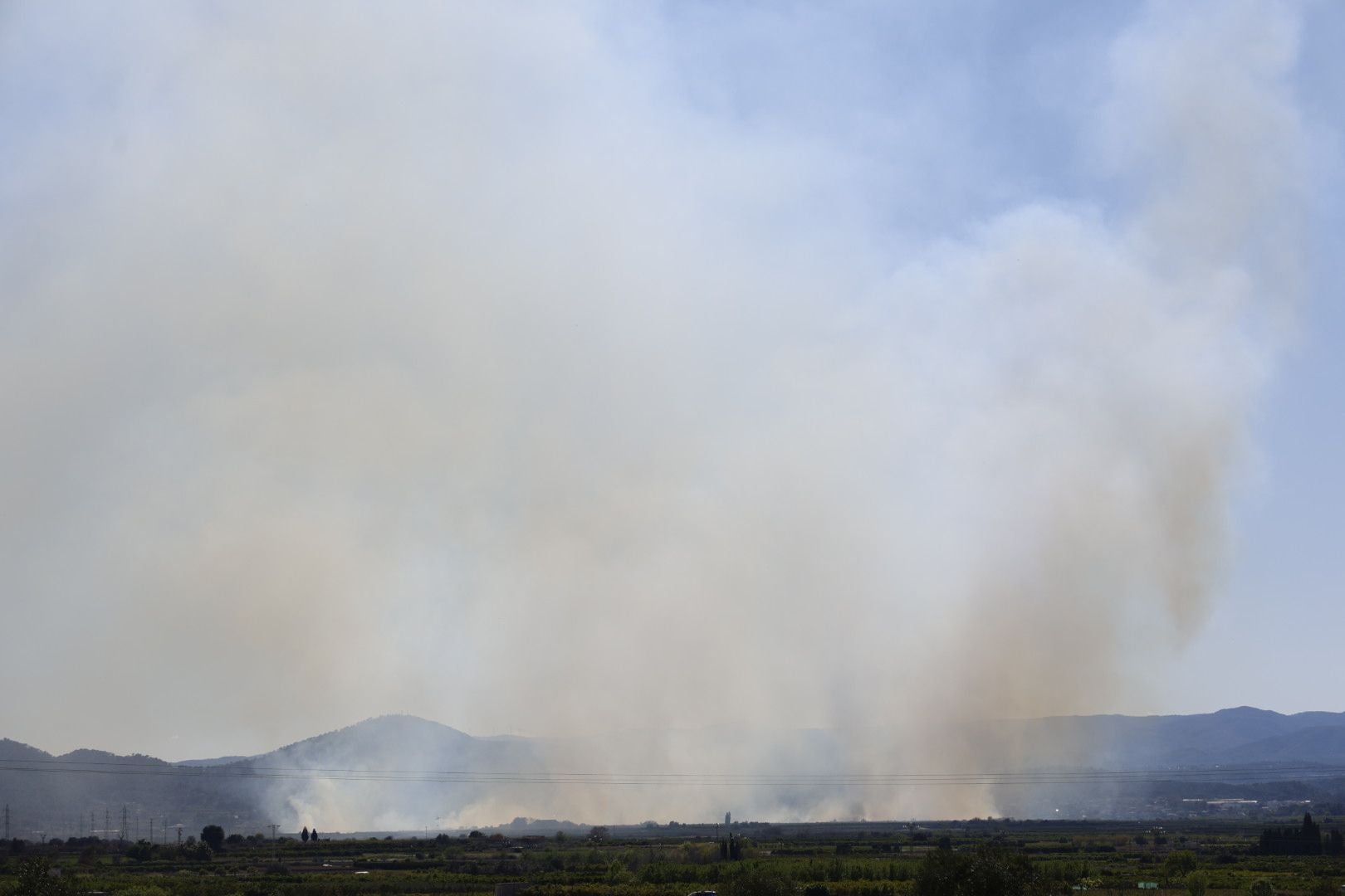 Declarado un incendio forestal en el Parque Natural del Túria