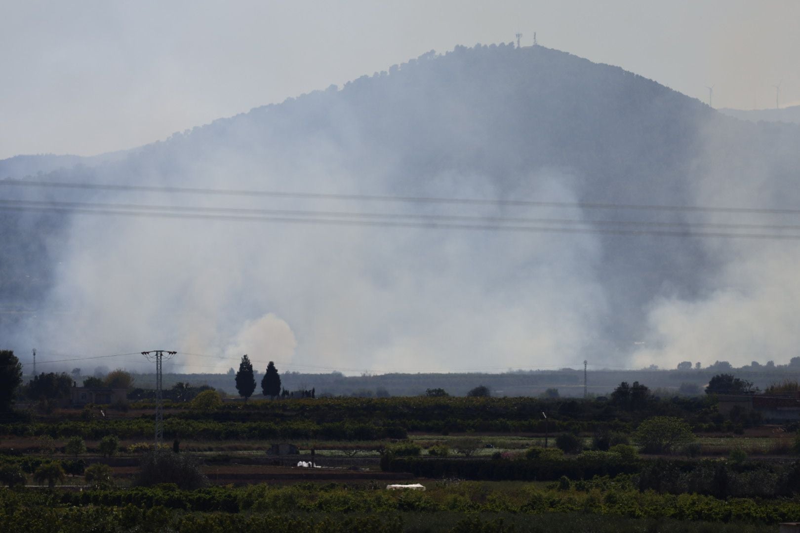 Declarado un incendio forestal en el Parque Natural del Túria