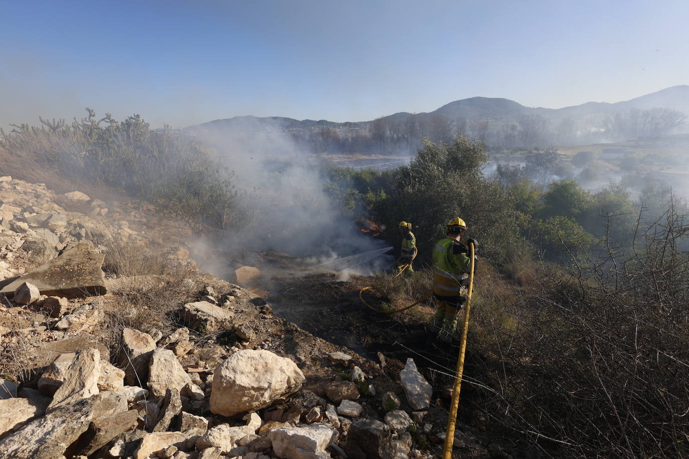 Declarado un incendio forestal en el Parque Natural del Túria