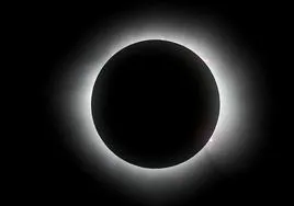 El eclipse, visto en México.