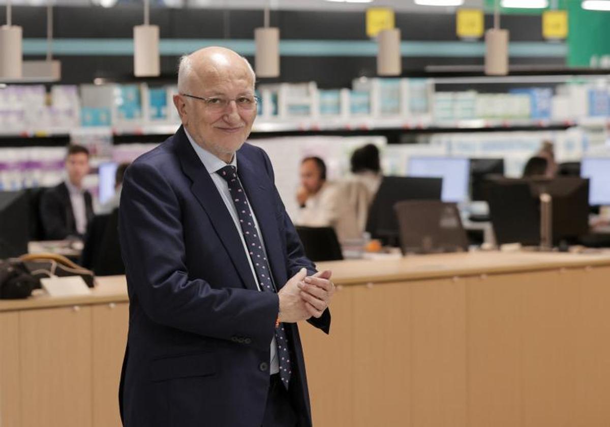 El presidente de Mercadona, Juan Roig, durante el acto de presentación de resultados de la empresa.