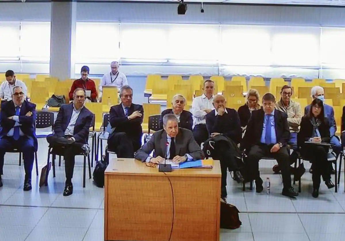 Zaplana, durante su declaración en el juicio.