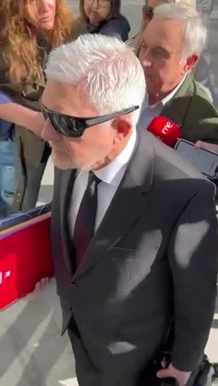 Joaquín Barceló a su llegada a la Ciudad de la Justicia este miércoles