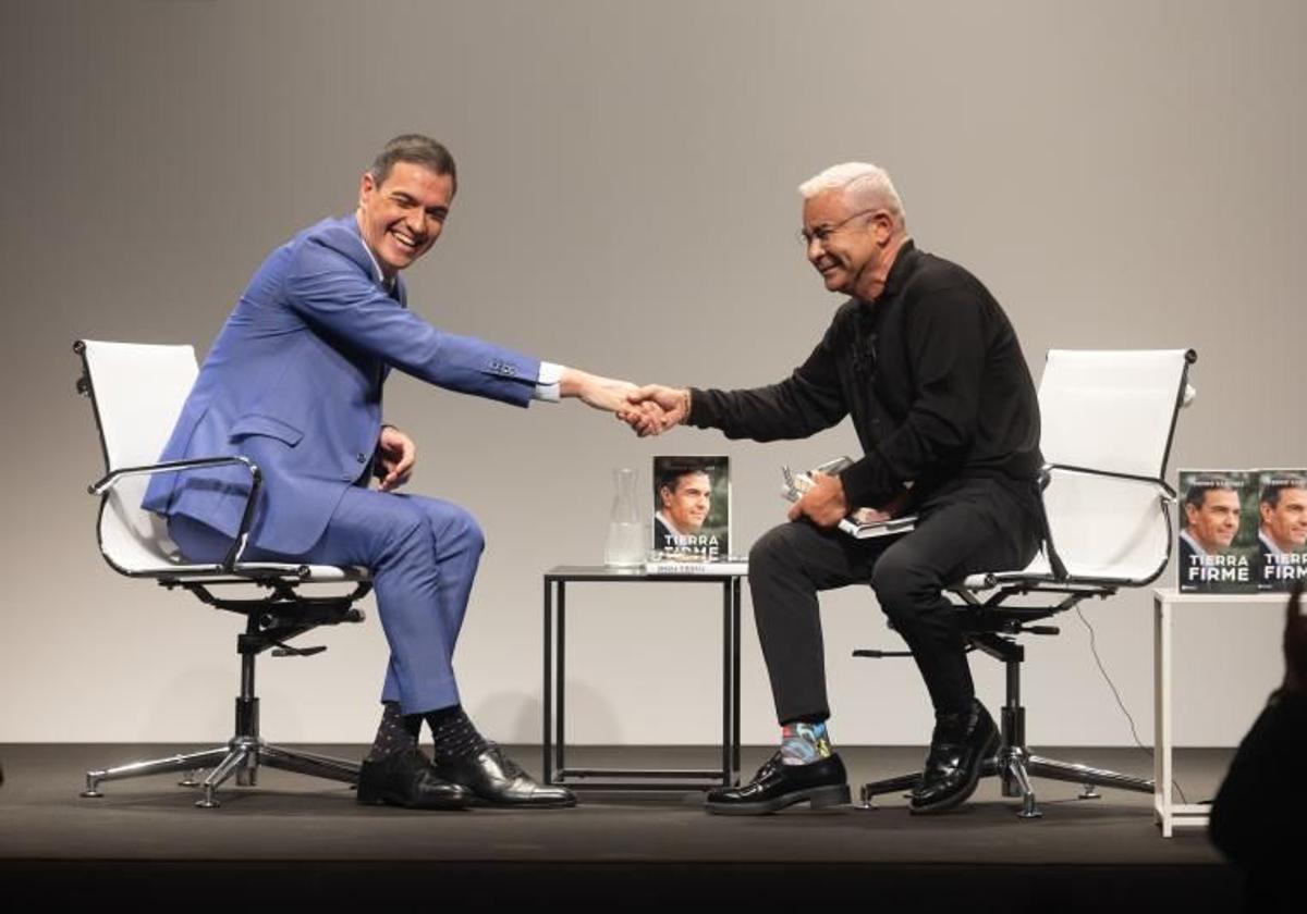 Jorge Javier, en la presentación del libro de Pedro Sánchez.