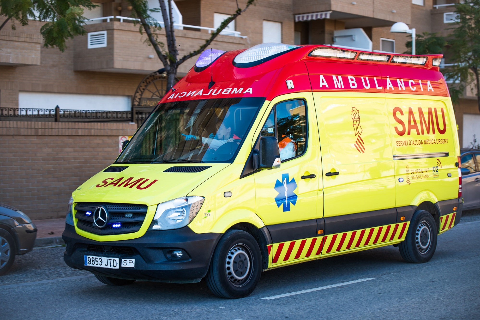 Ambulancia del SAMU.