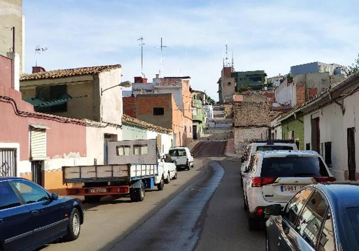 Una de las calles del barrio de l'Alquerieta.