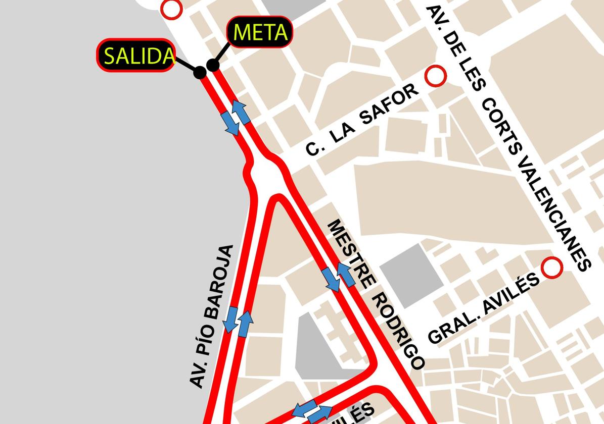 Recorrido y calles cortadas hoy sábado en Valencia por la Volta a Peu por la Discapacitat