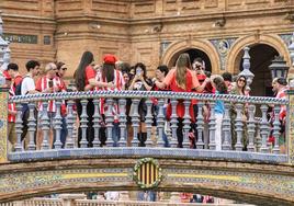 Aficionados del Athletic en Sevilla.