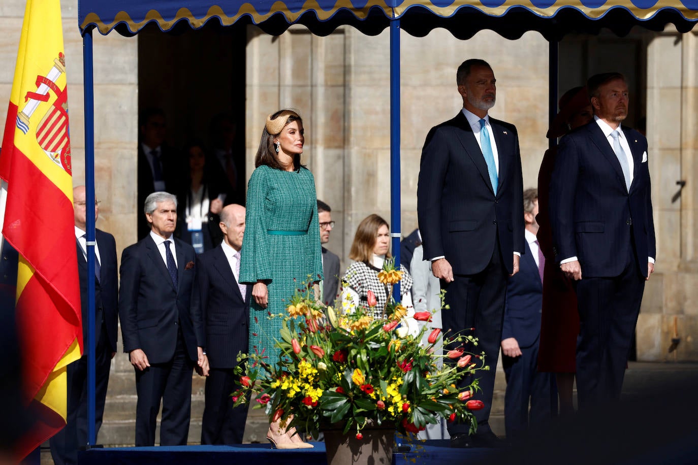 Letizia deslumbra en los Países Bajos: Duelo de estilo con Máxima de Holanda