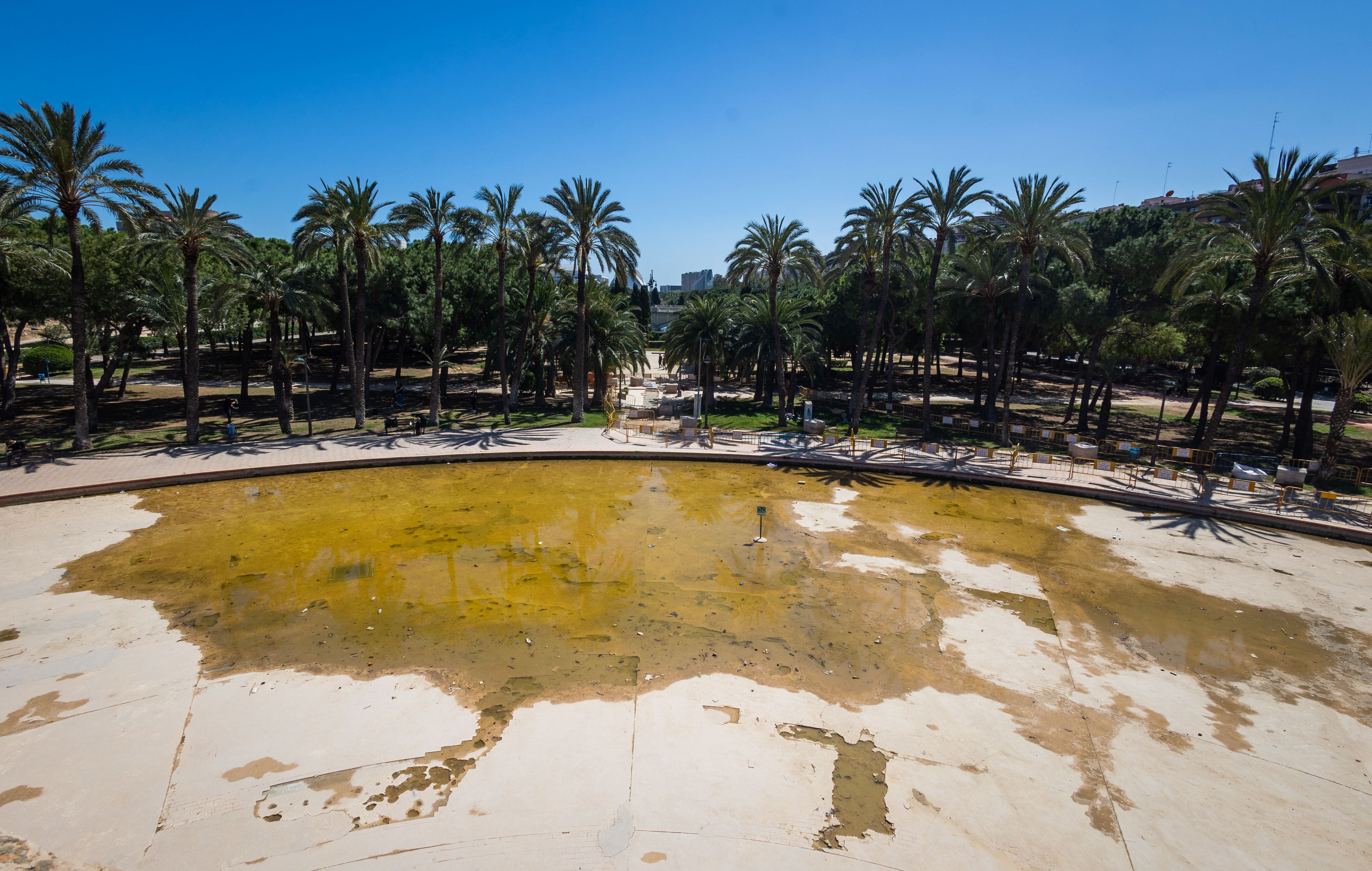 Obras en el antiguo cauce de Valencia