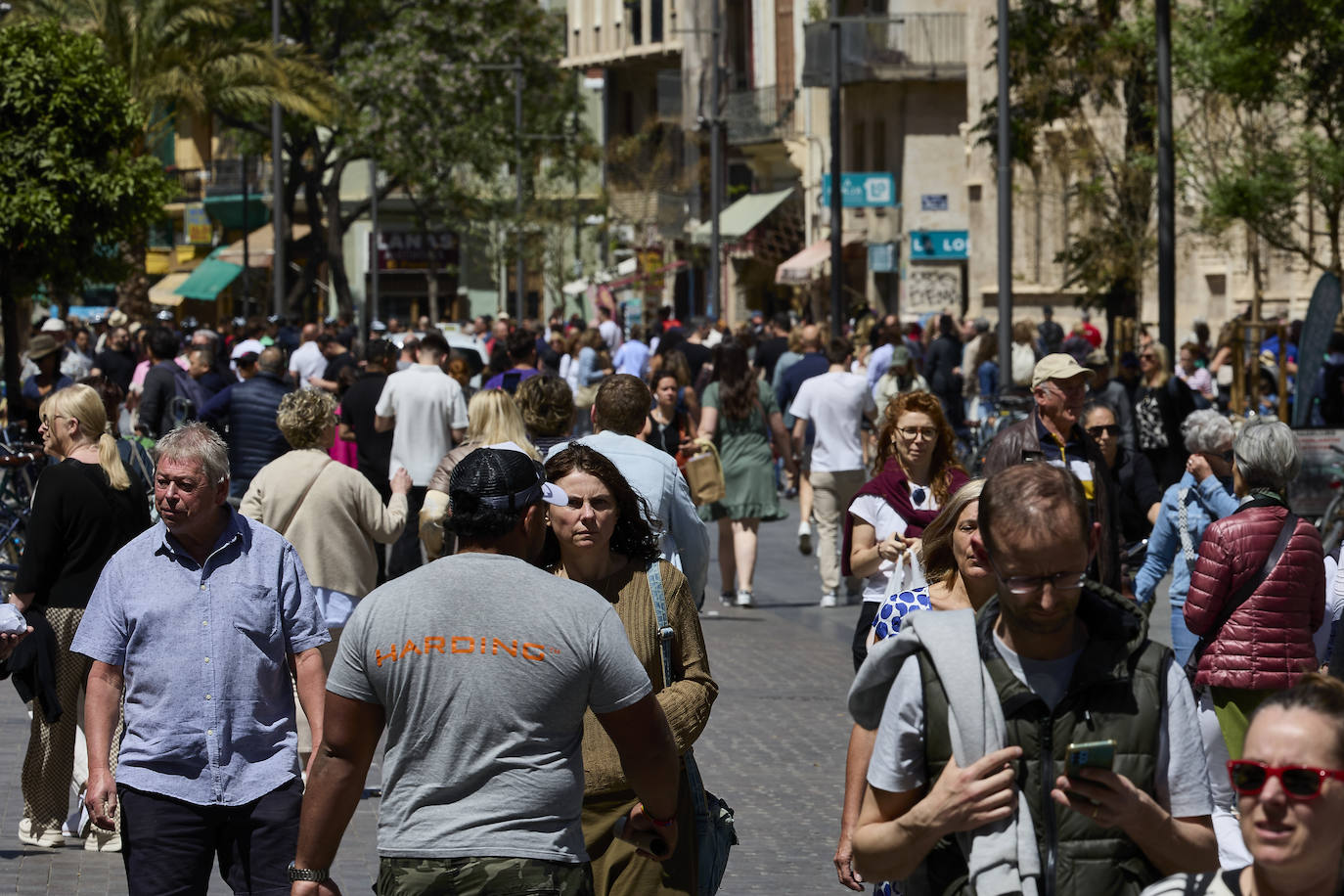 Desembarco de turistas en Valencia