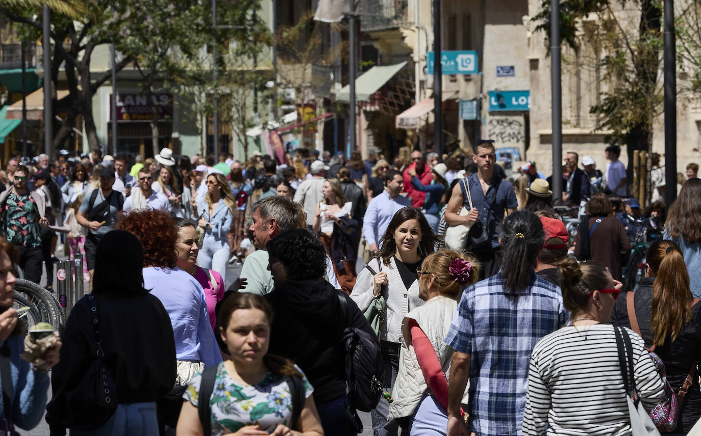 Desembarco de turistas en Valencia