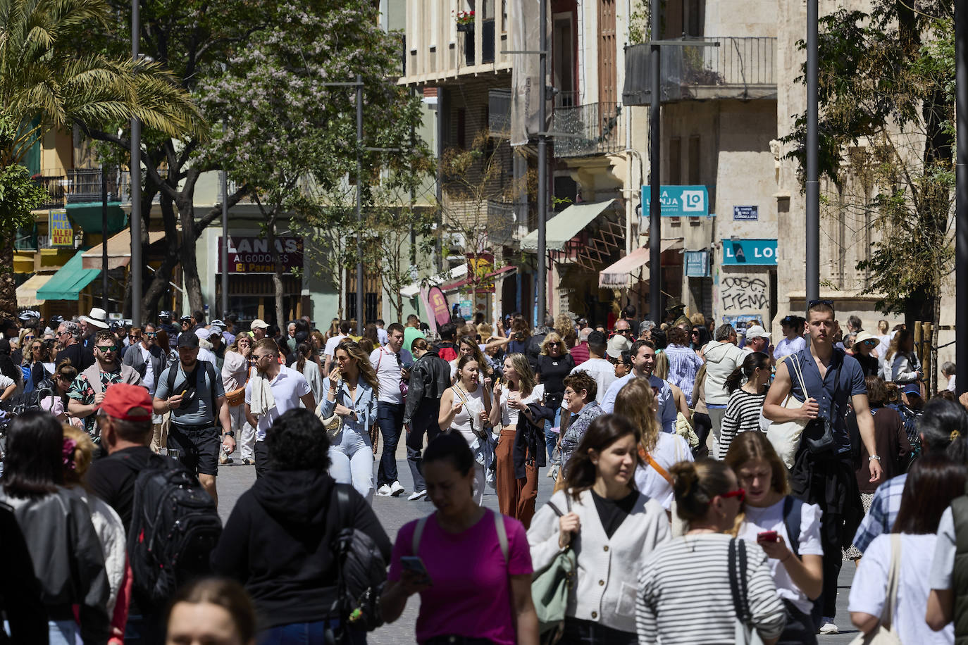 Desembarco de turistas en Valencia