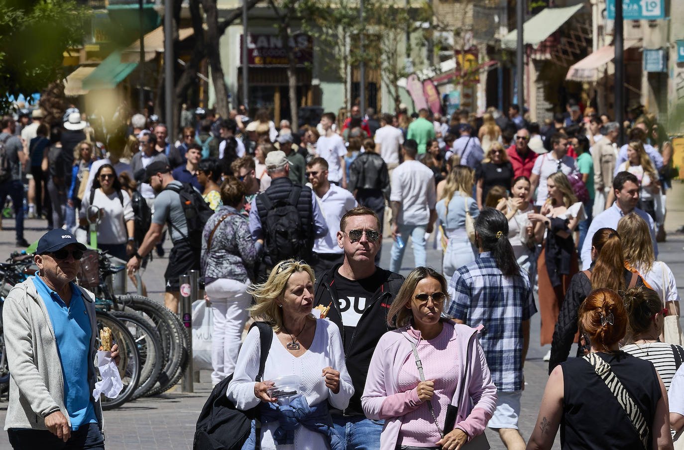 Desembarco de turistas en Valencia