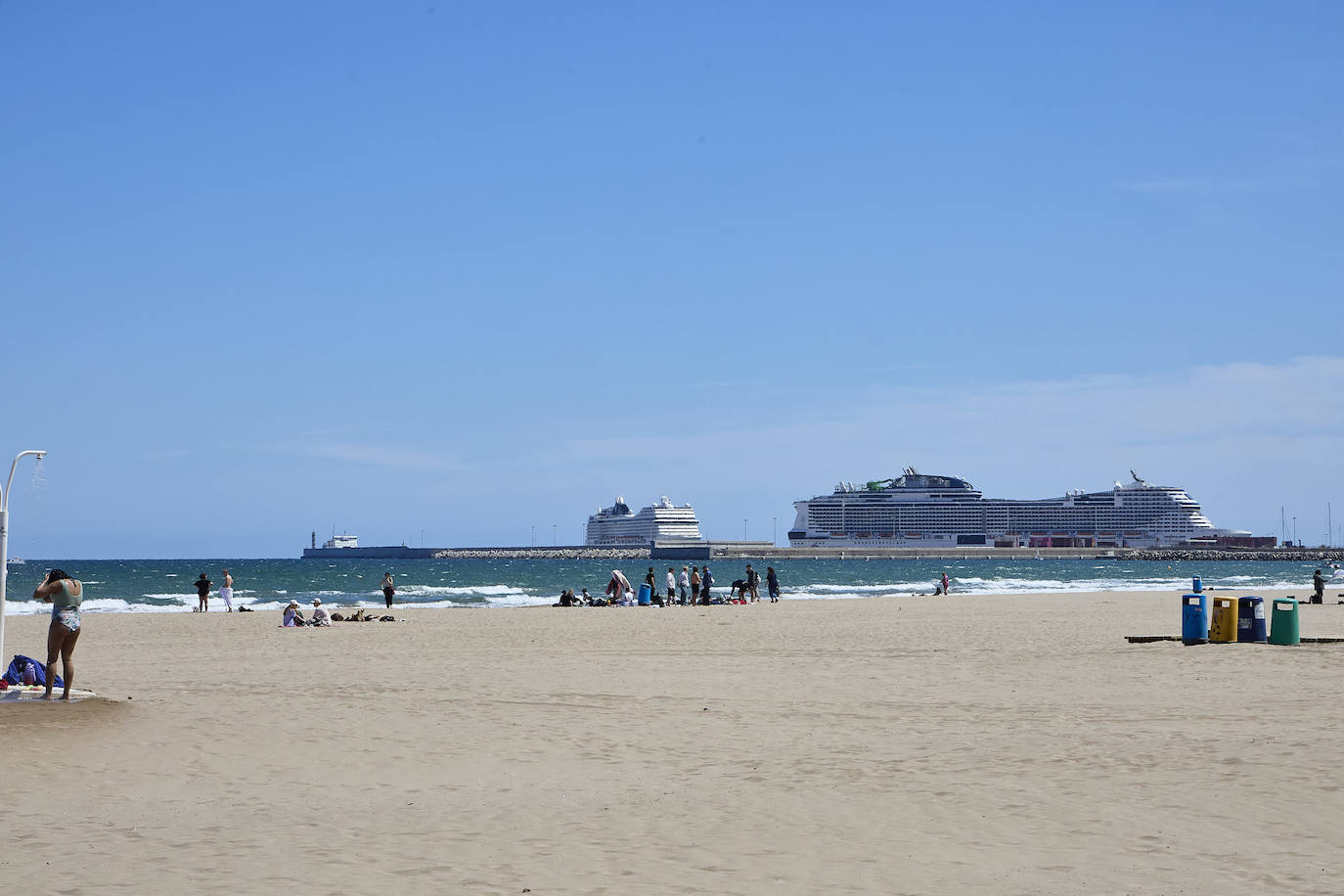 Desembarco de turistas en Valencia