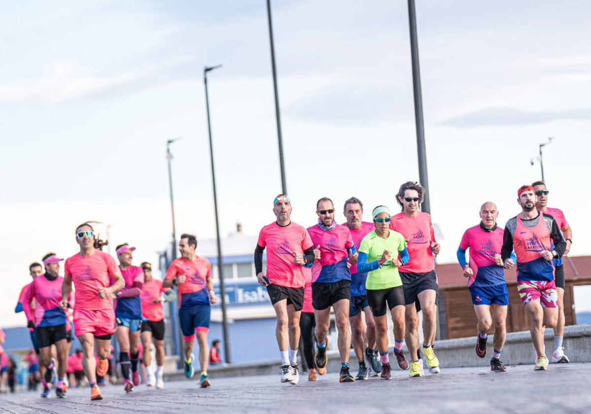 Miembros del club en un entrenamiento