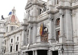 Fachada del edificio del Ayuntamiento de Valencia.