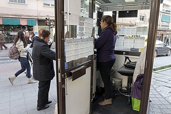 Un quiosco de la ONCE, en una imagen de archivo.