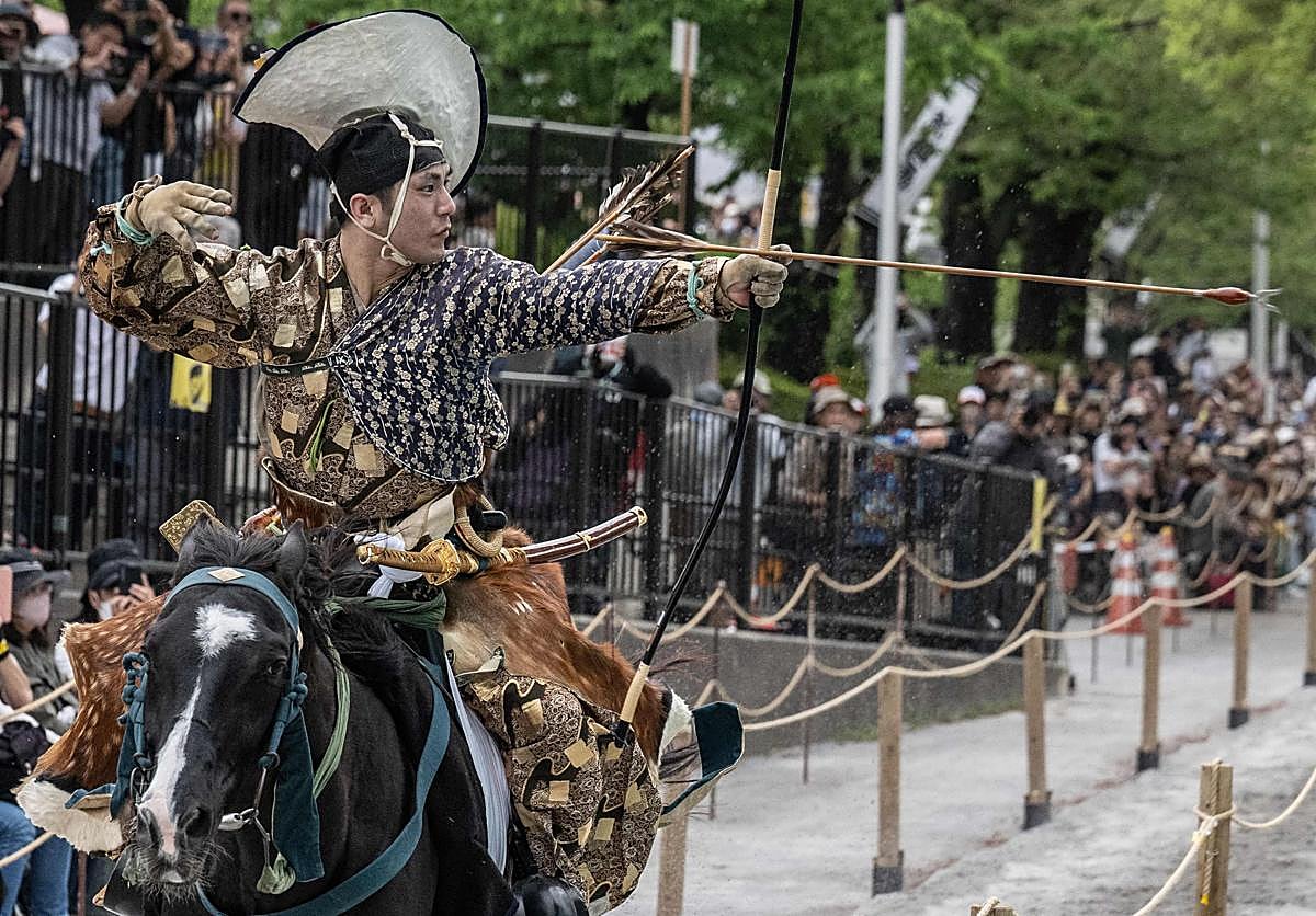 Yabusame, el ancestral tiro con arco a caballo de Japón
