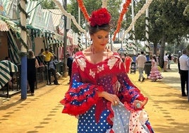 Esther Pastor, en la Feria de Abril