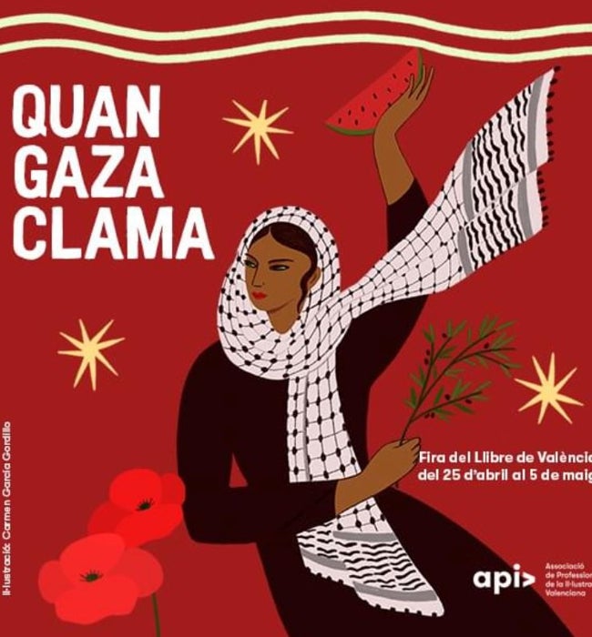 El cartel de la exposición 'Cuando Gaza clama'.