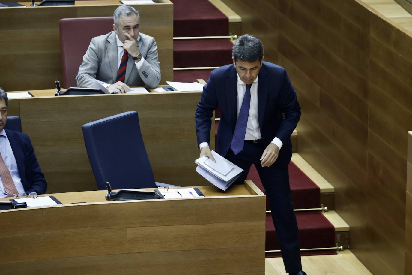 Sesión de control a Mazón en Les Corts este miércoles, en imágenes