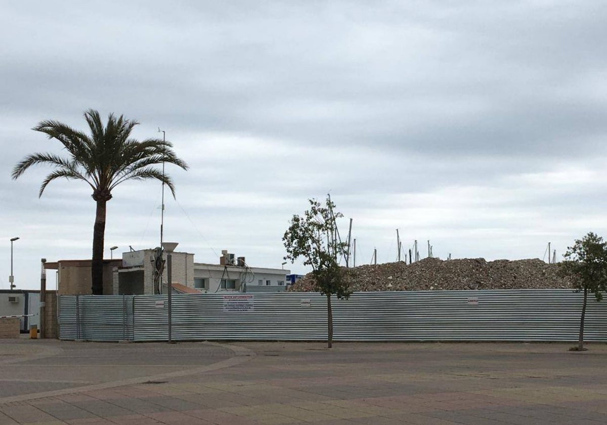 Obras paralizadas del Náutico de Gandia.