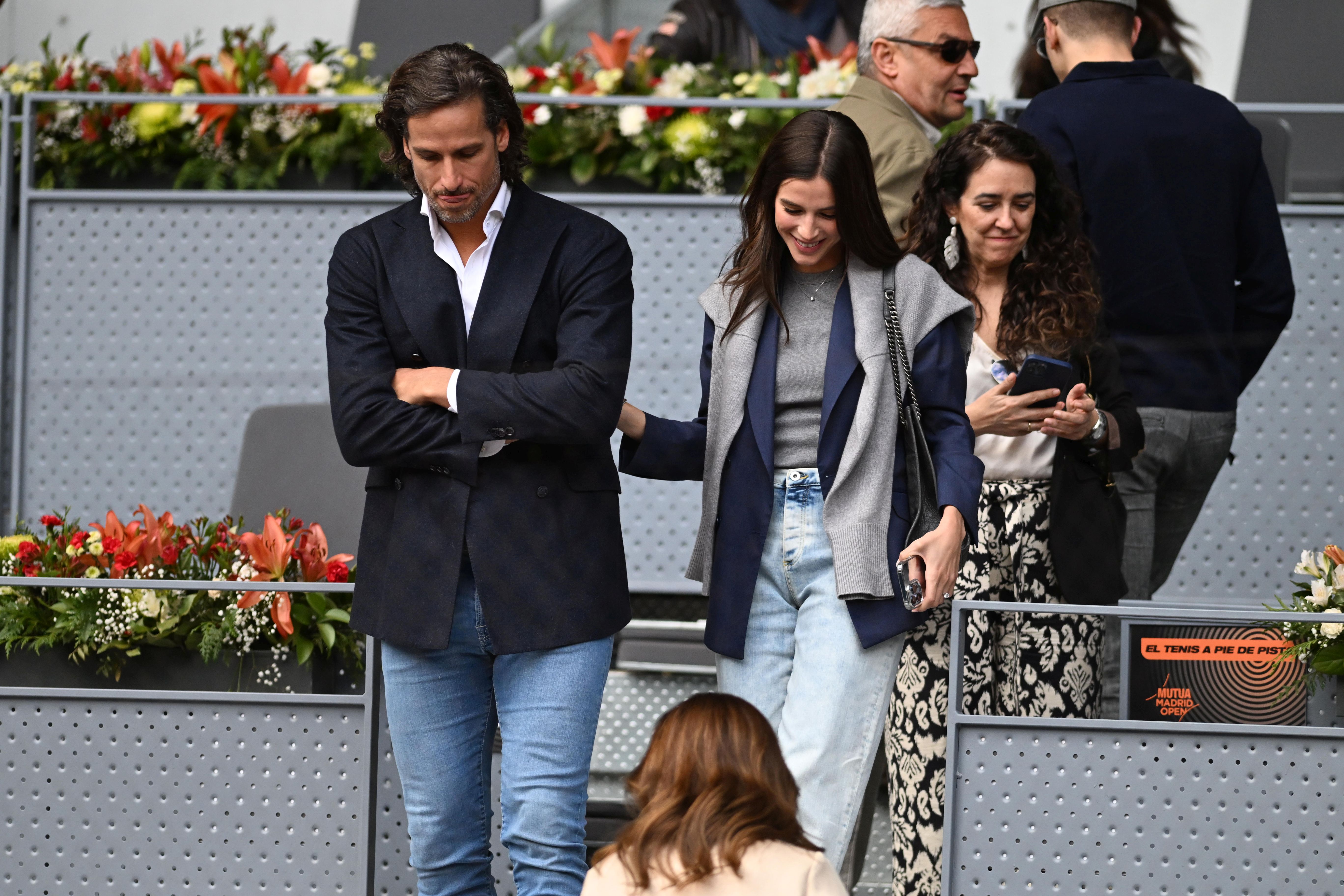 Feliciano López y Sandra Gago